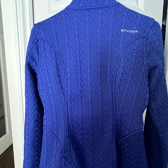 Spyder Women's Royal Blue Jacket with Teal Zipper - Picture 5 of 8